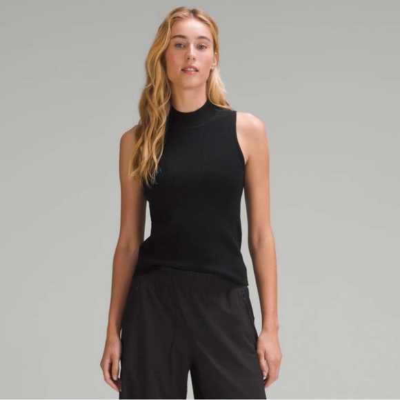 LULULEMON Ribbed Wool-Silk-Blend Tank Top - Picture 1 of 8